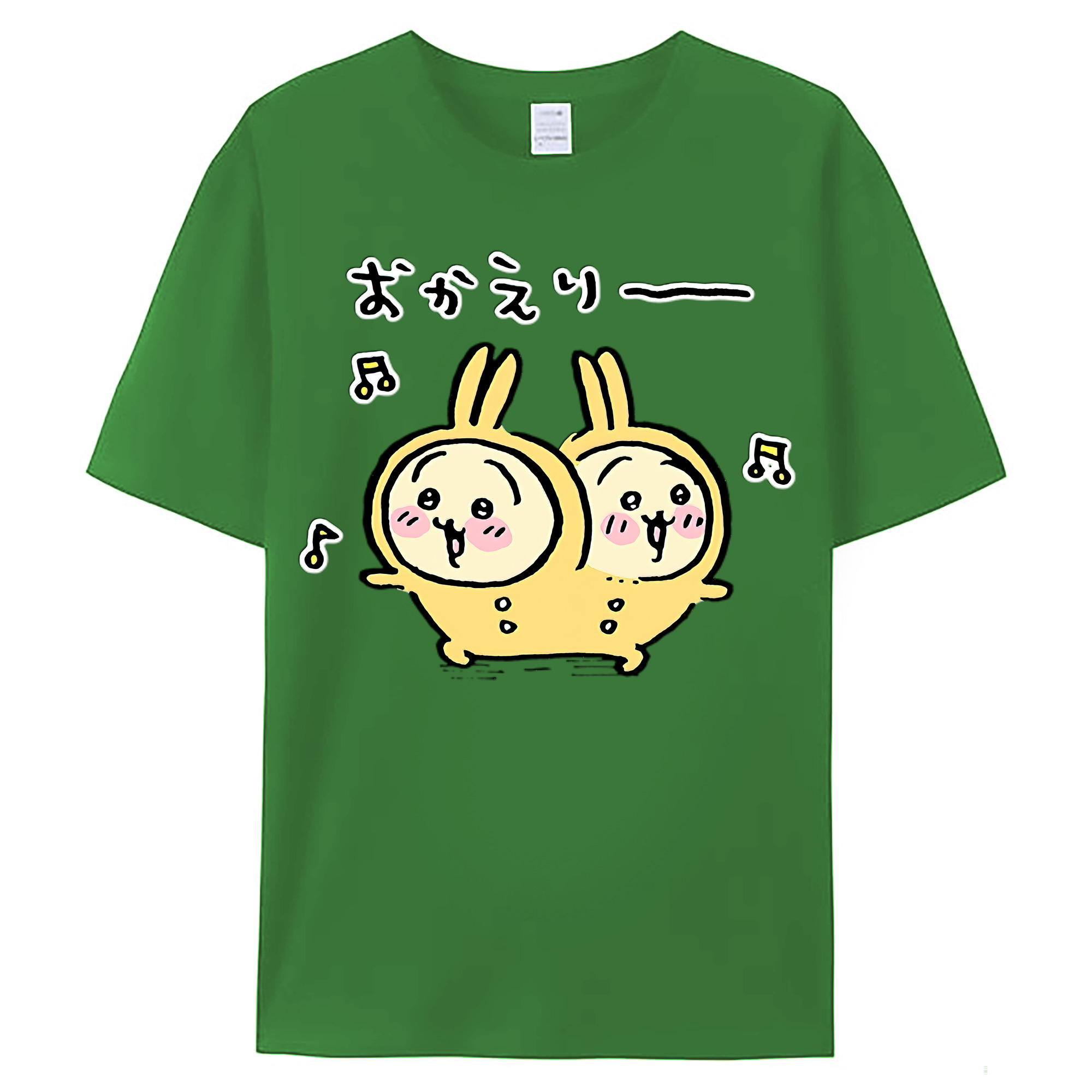 （画像用） ちいかわ うさぎ Chii-kawa usagi レディースカジュアルプリントTシャツ（綿100％）